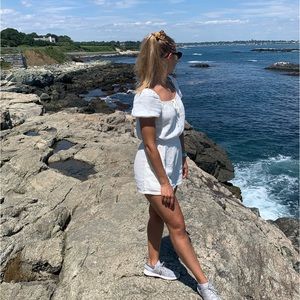 White Aerie Linen Romper